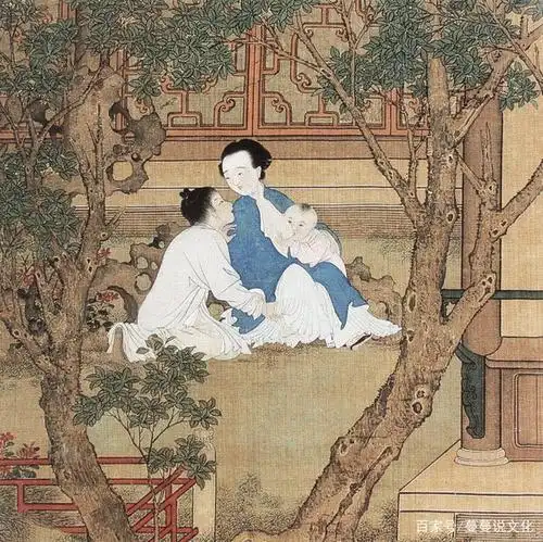 清康熙徐玫《风俗画》册页两开及局部