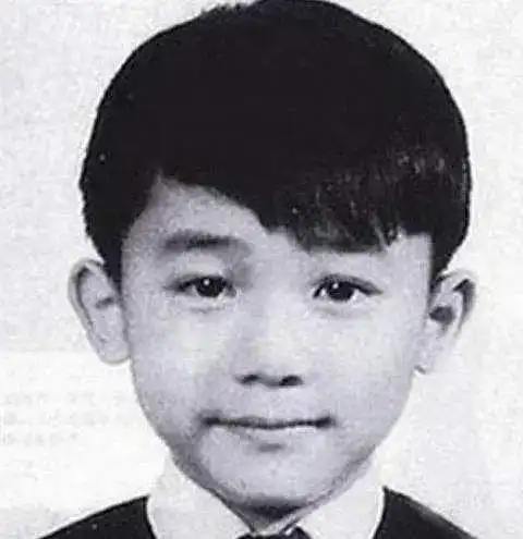 陈晓小时候感觉挺皮,长得和现在没咋变,感觉就是现在缩小版,眼窝和笑