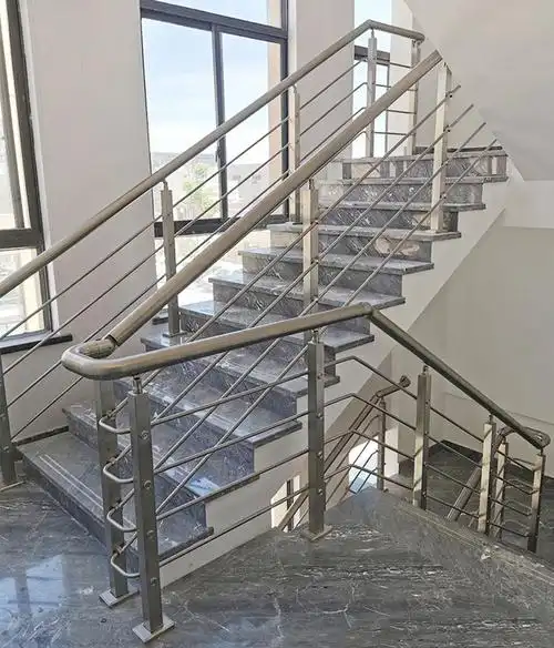 金日盛楼梯护栏楼梯扶手护栏不锈钢楼梯扶手立柱室内外自装楼梯方管