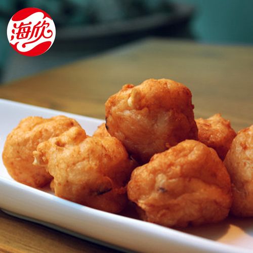 海欣深海墨鱼丸花枝丸1kg鱿鱼丸子火锅食材烧烤食材麻辣烫食材