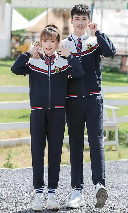 高中校服套装学院风定制定做款式图片_价格_厂家-成都富生亚服饰