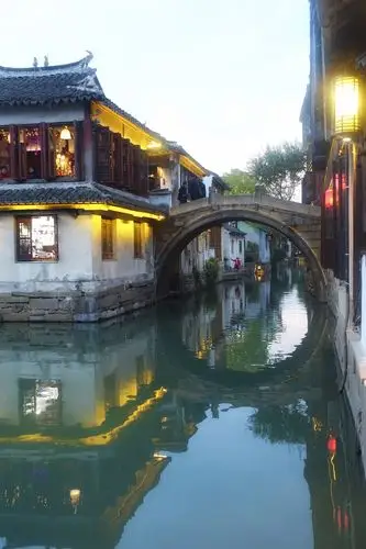 江南古镇水乡景色