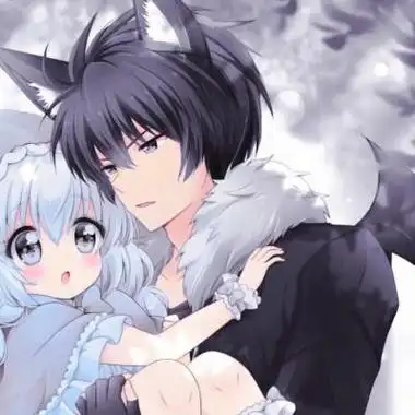 情侣动漫头像情头二次元抱宠情头ks痴情六