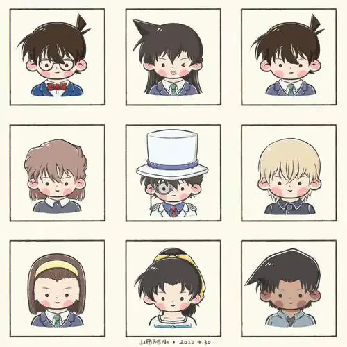 名侦探柯南q版小头像第一弹