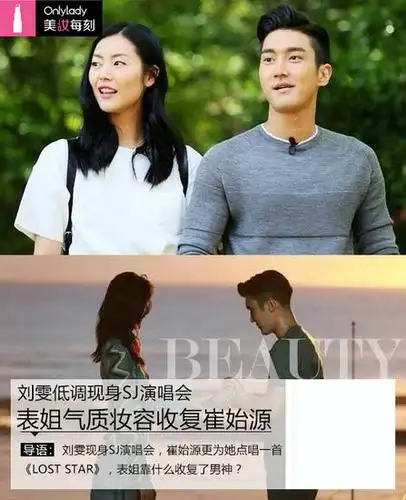 刘雯现身sj演唱会表姐气质妆容收复崔始源