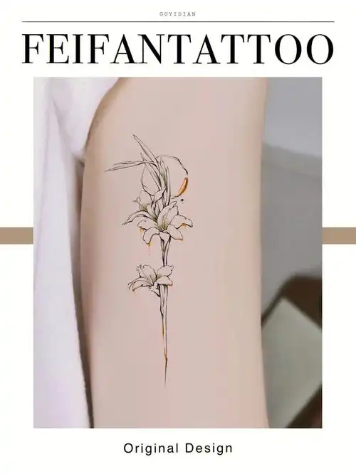 北京单针纹身还是那束剑兰