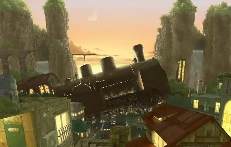 手绘动漫风景壁纸欣赏一位风景画师日本画师的插画作品