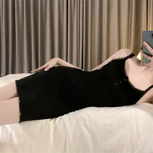 1#气质黑色吊带裙:货号其他100%:材质成分性感:家居服风格夏季:适用