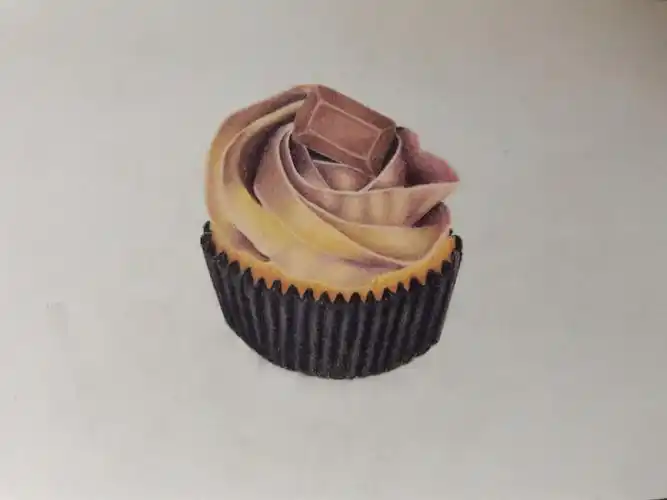 超详细彩铅巧克力蛋糕教程2让你有手就行