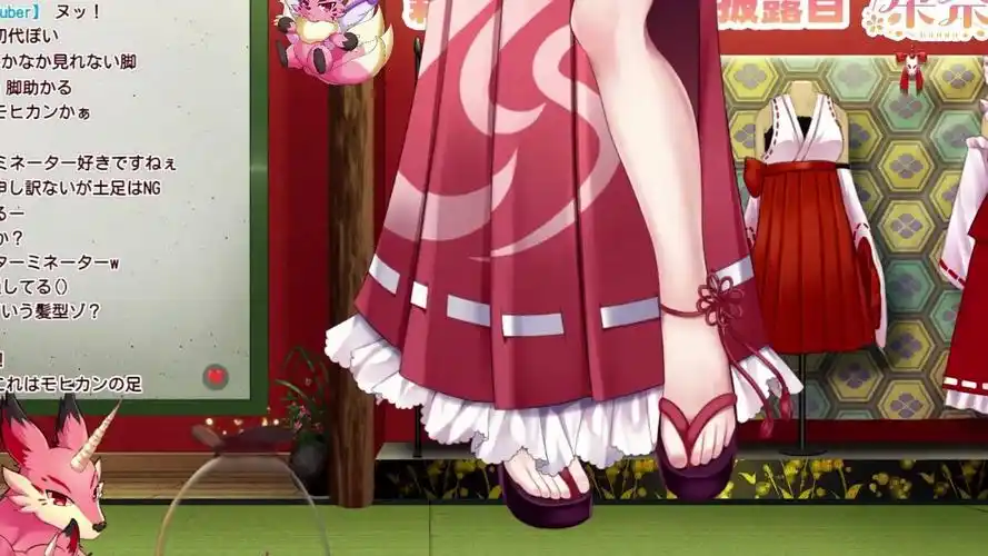 在新皮套展示会上大秀特秀自己玉足的knn姐贵