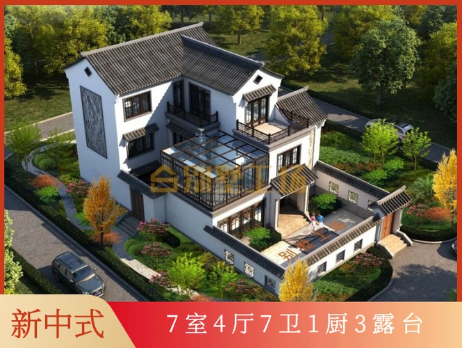 设计图纸价:0689806898全网总销售:58砖混结构三层别墅现代风格