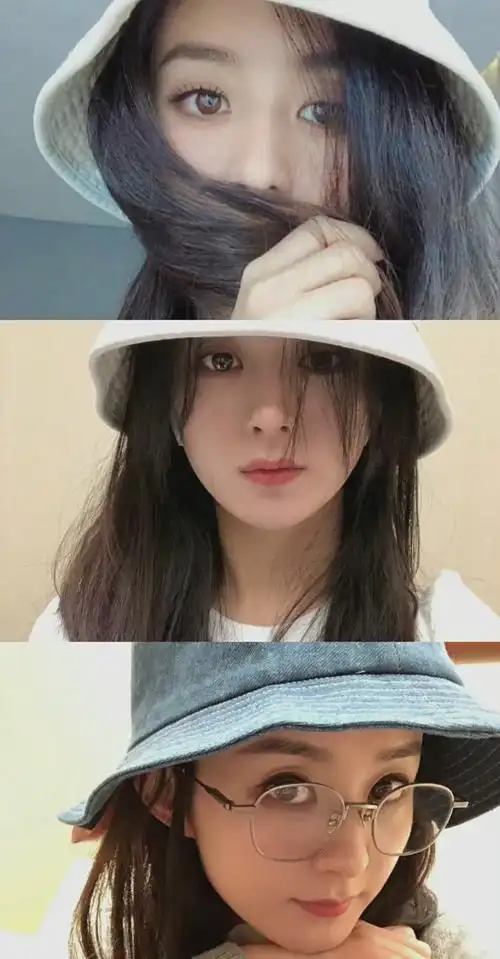 赵丽颖冬至福利送达渔夫帽颖宝