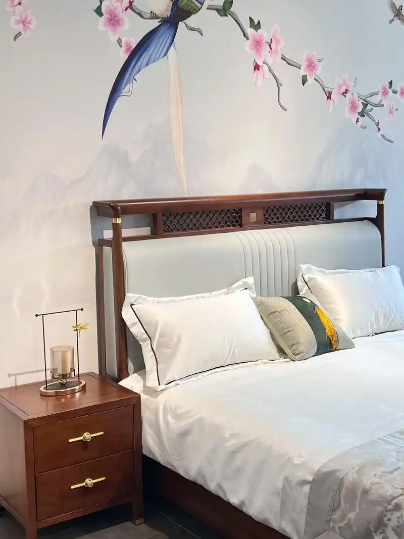 新中式大床.美在韵味,贵在品质#主卧床 #卧室床 #实木双人 - 抖音