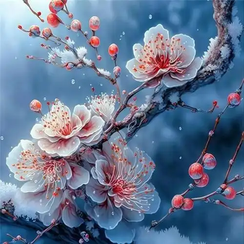 傲雪寒梅头像高清图片 唯美适合做微信头像的梅花_微信头像_头像屋