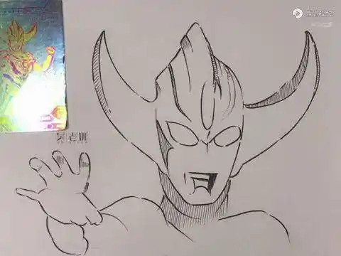 欧布奥特曼爆炎形态,奥特曼系列线描简笔画画 想画就画