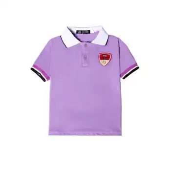 班服夏季小学生校服男女短袖套装夏旗舰官方紫色polo衫旗舰官方140cm