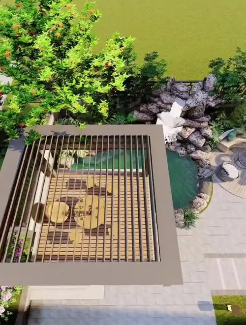 庭院设计花园设计园林景观北方院子-度小视