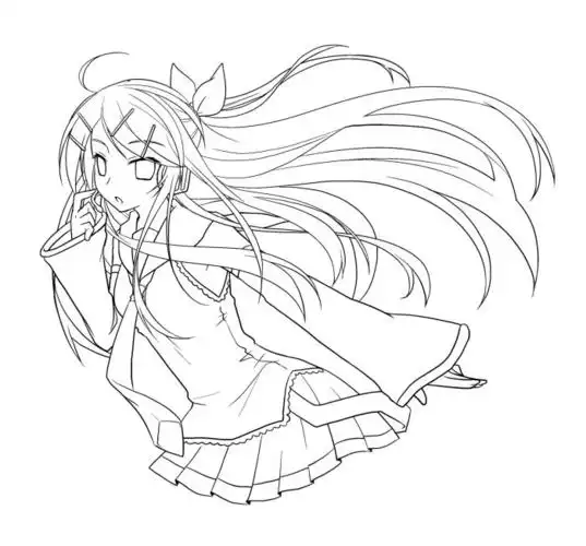 线稿 动漫 素描 速写 铅笔画 黑白