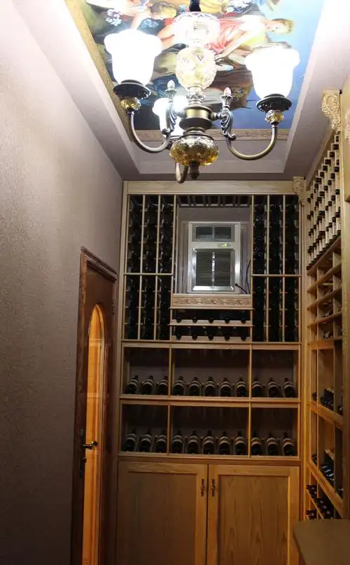 杭州私人别墅地下酒窖效果图设计