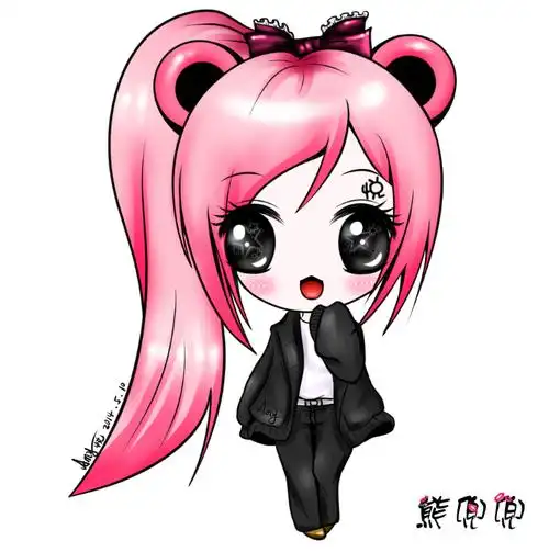 q版 动漫 人物 漫画 手绘 (本人q版形象)