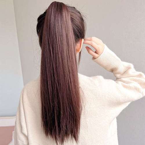 假发马尾女抓夹超长气质自然逼真网红辫子长发超轻高马尾长直发