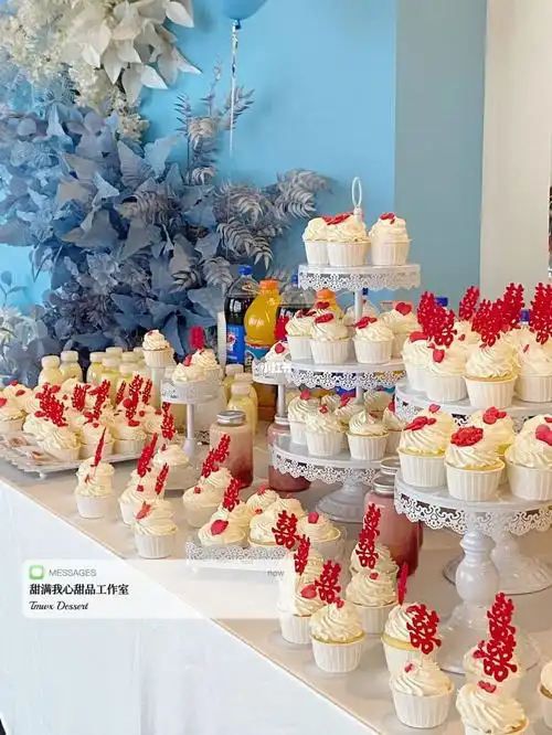 婚礼甜品台婚礼纸杯蛋糕婚礼摆台