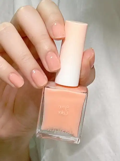 ins风韩系粉指甲油试色