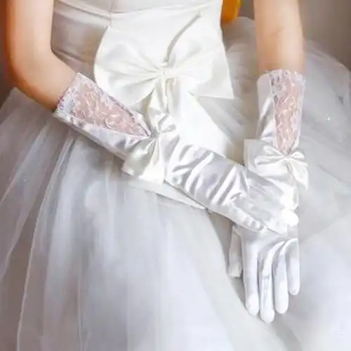 婚纱白手套冬