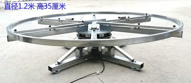 落地钢架转盘旋转台电动展示舞台转盘调速遥控静音旋转工业展台定制