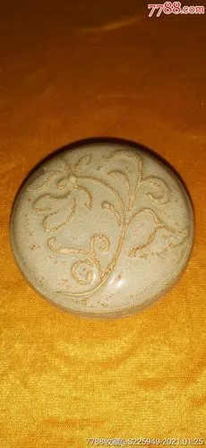 开片越窑粉盒_青瓷/秘色瓷_古瓷影【7788收藏__收藏热线】