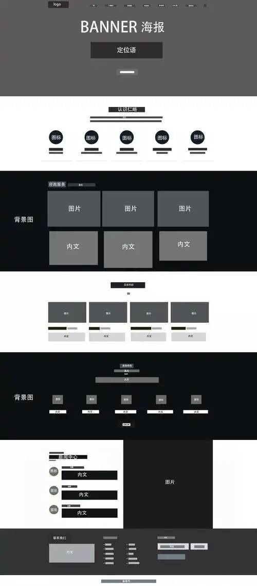 官网首页原型图