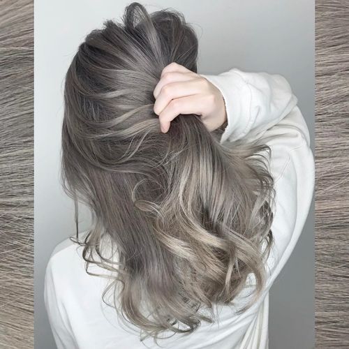 青木亚麻灰苦亚麻色染发膏植物铅笔灰深灰亚麻色浅亚麻色染发剂