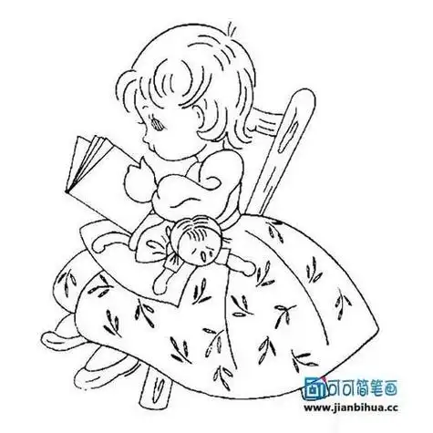 举牌子的小女孩简笔画人物简笔画 举牌子 女孩 素描图片尺寸7201280