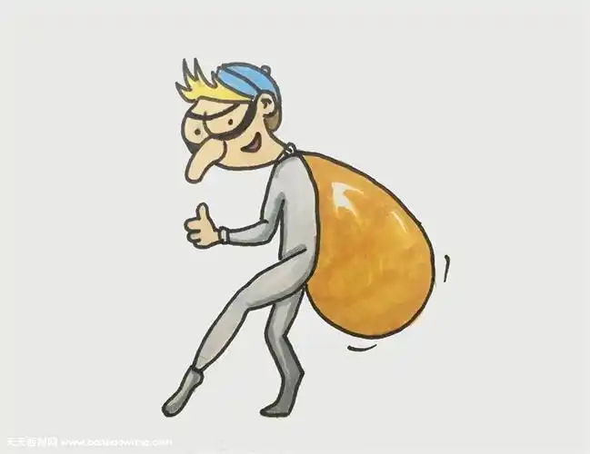 坏人简笔画教程简单的小偷简笔画蒙面坏人头像简笔画超多的警察叔叔简