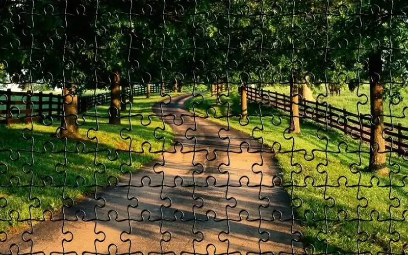 拼图效果风景画