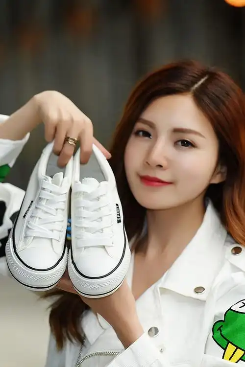 白色帆布鞋女韩版潮学生板鞋休闲系带布鞋】-鞋子-女鞋_帆布鞋_服饰鞋