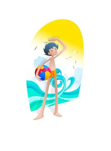 海边游泳的孩子_ai矢量人物_矢量图_免费设计图片素材下载_六图网(103