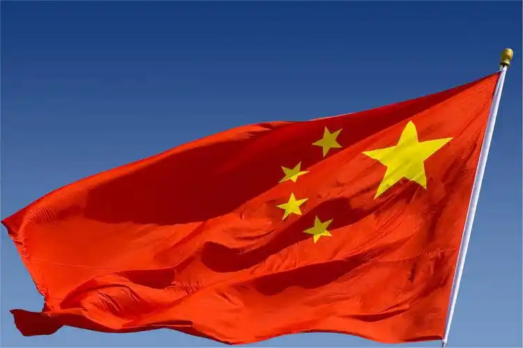 横图,国旗,飘扬,标志,合成,红旗,五星红旗,蓝色,蓝天,天空,象征,特效