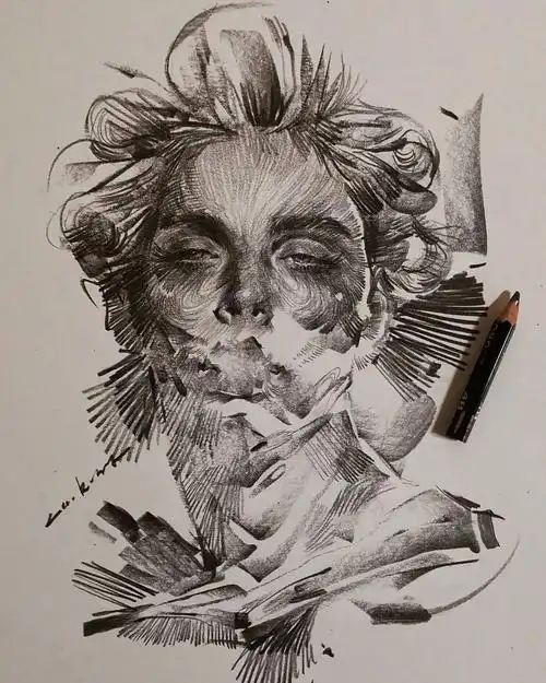 三组不同画家的素描作品,按艺考大纲来评分,看参加美术考试时能得多少