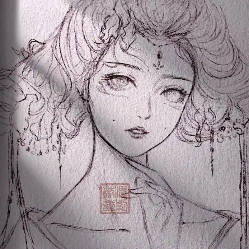 近期古风合集#手绘#古风#线稿#国风 #抖音 - 抖音