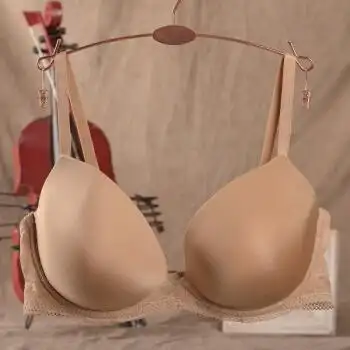 薄款模杯文胸 光面无痕文胸 女士内衣 黑色 肤色 80d 肤色 75d