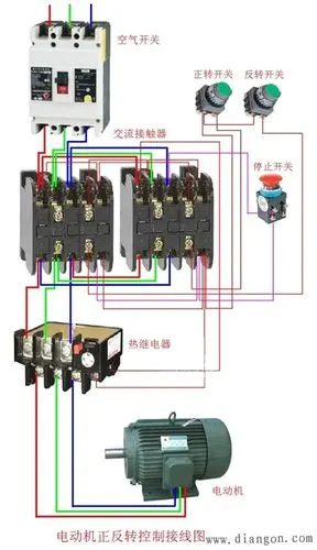 自动开关,三相水泵,交流接触器怎样接