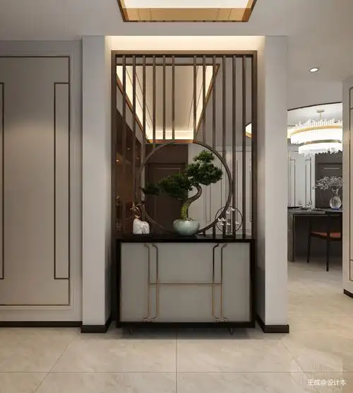玄关玄关中式现代200m05别墅豪宅设计图片赏析--土巴兔装修效果图