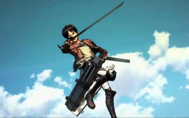 进击的巨人2艾伦独自冲上去砍超大型巨人.