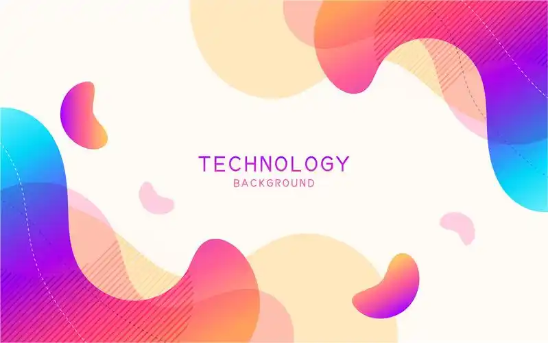 流体渐变背景科技抽象科技年会创意海报素材