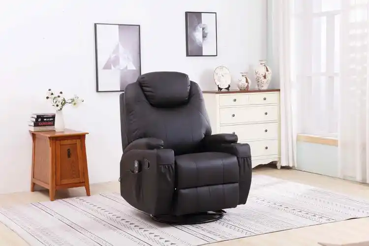 jky 家具影院可调高度按摩振动功率 okin 电动皮革升降机躺椅椅老人