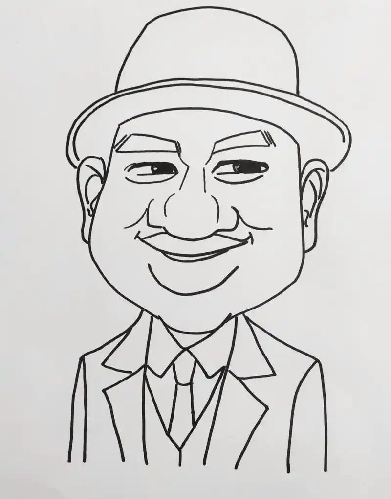 岭南版六年级美术下册《名人漫画》