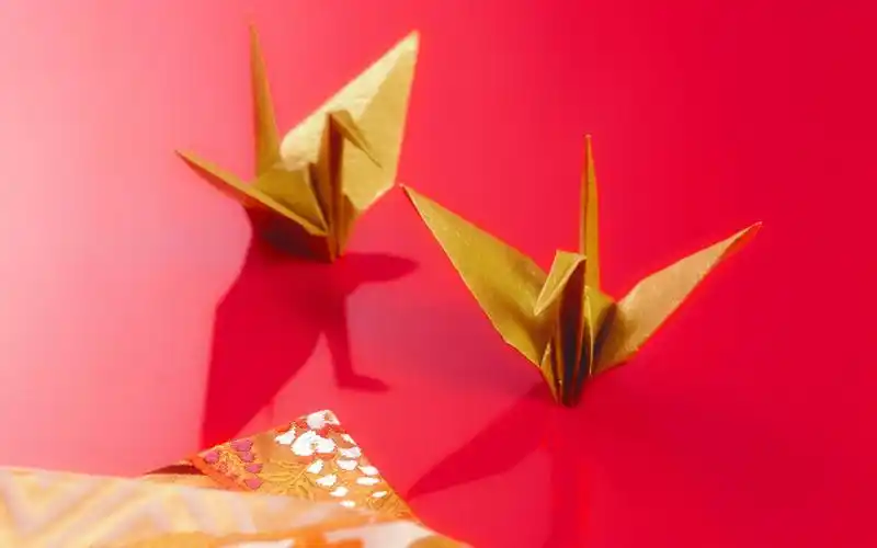 立体千纸鹤,高清图片,电脑桌面-壁纸族