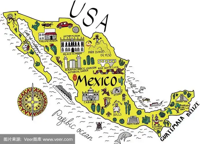 墨西哥地图