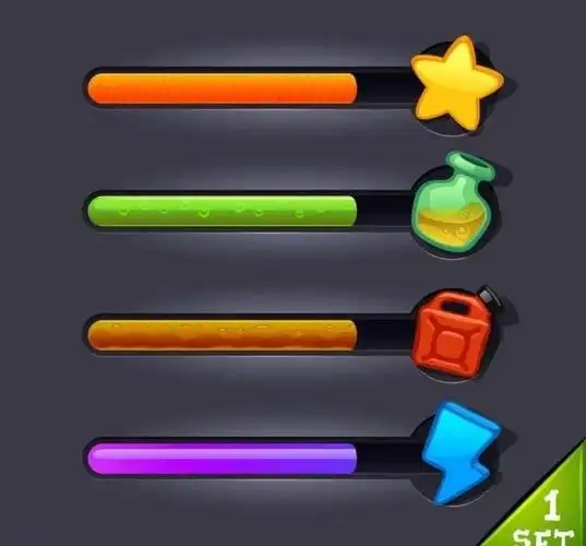 10:37:50进度条:彩色四款游戏ui元素不好意思又是我……该采集也在